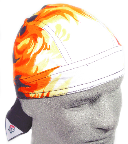 Airbrushed Flames, Sweatband Headwrap